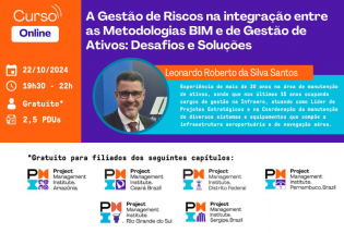 Curso Online | A gestão de riscos na integração entre as metodologias BIM e de gestão de ativos